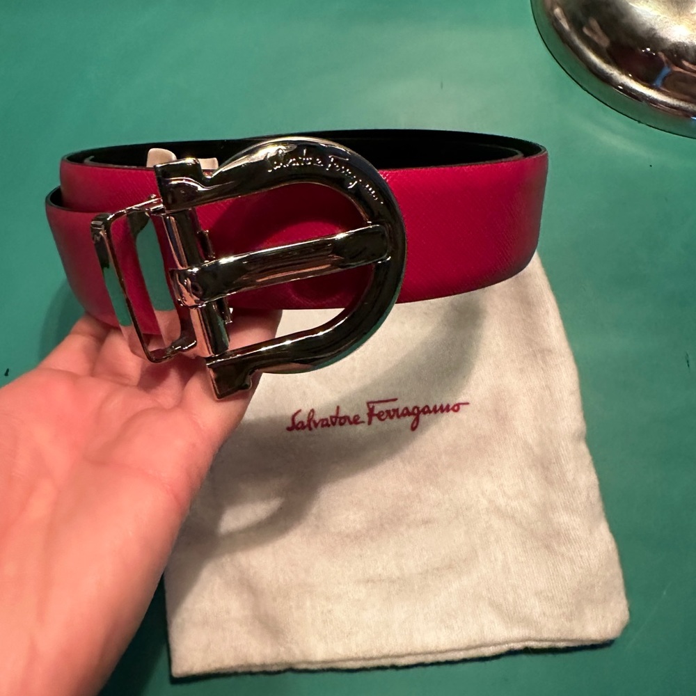 Red Salvatore Ferragamo Belt
